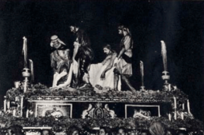 Así lucía el misterio del Santo Traslado en un Viernes Santo de la década de los 50 | "La Saeta" 1953